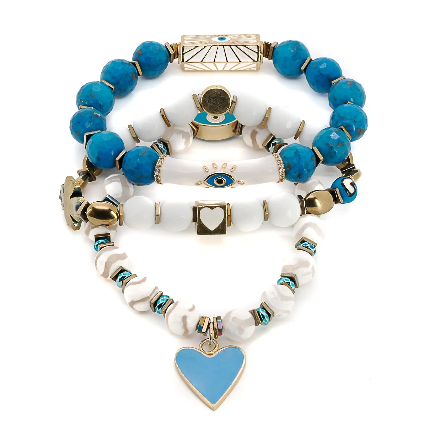 Power Of Love Trio Bracelet Set