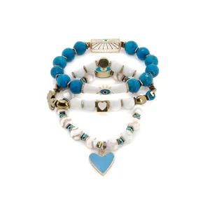 Power Of Love Trio Bracelet Set