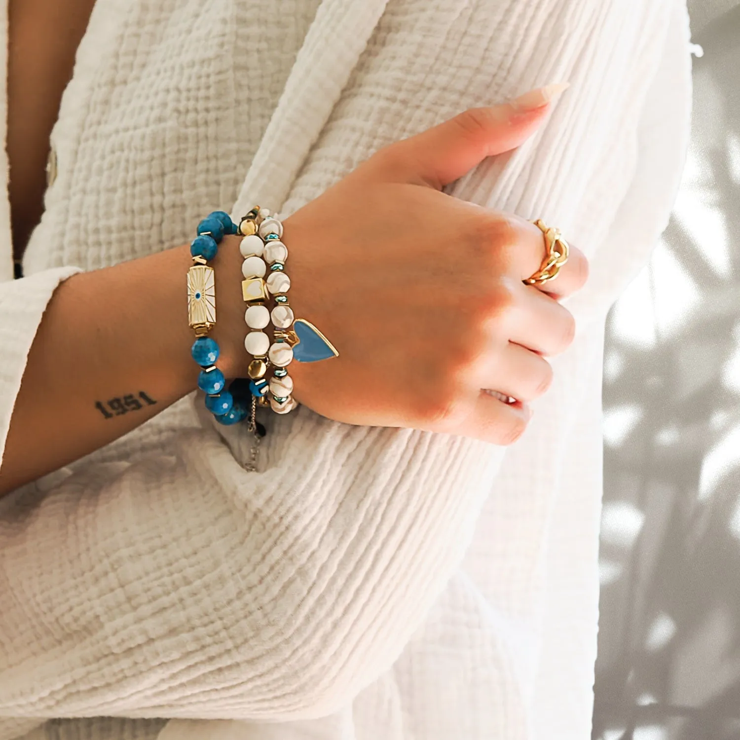 Power Of Love Trio Bracelet Set