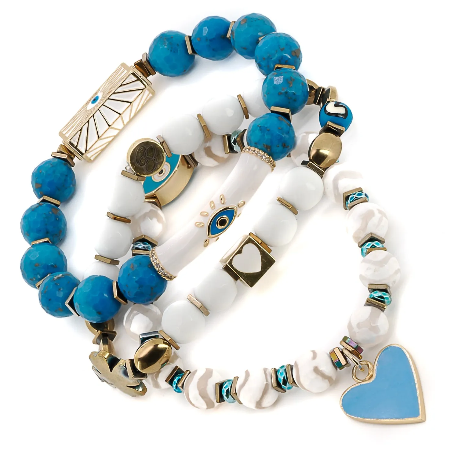 Power Of Love Trio Bracelet Set