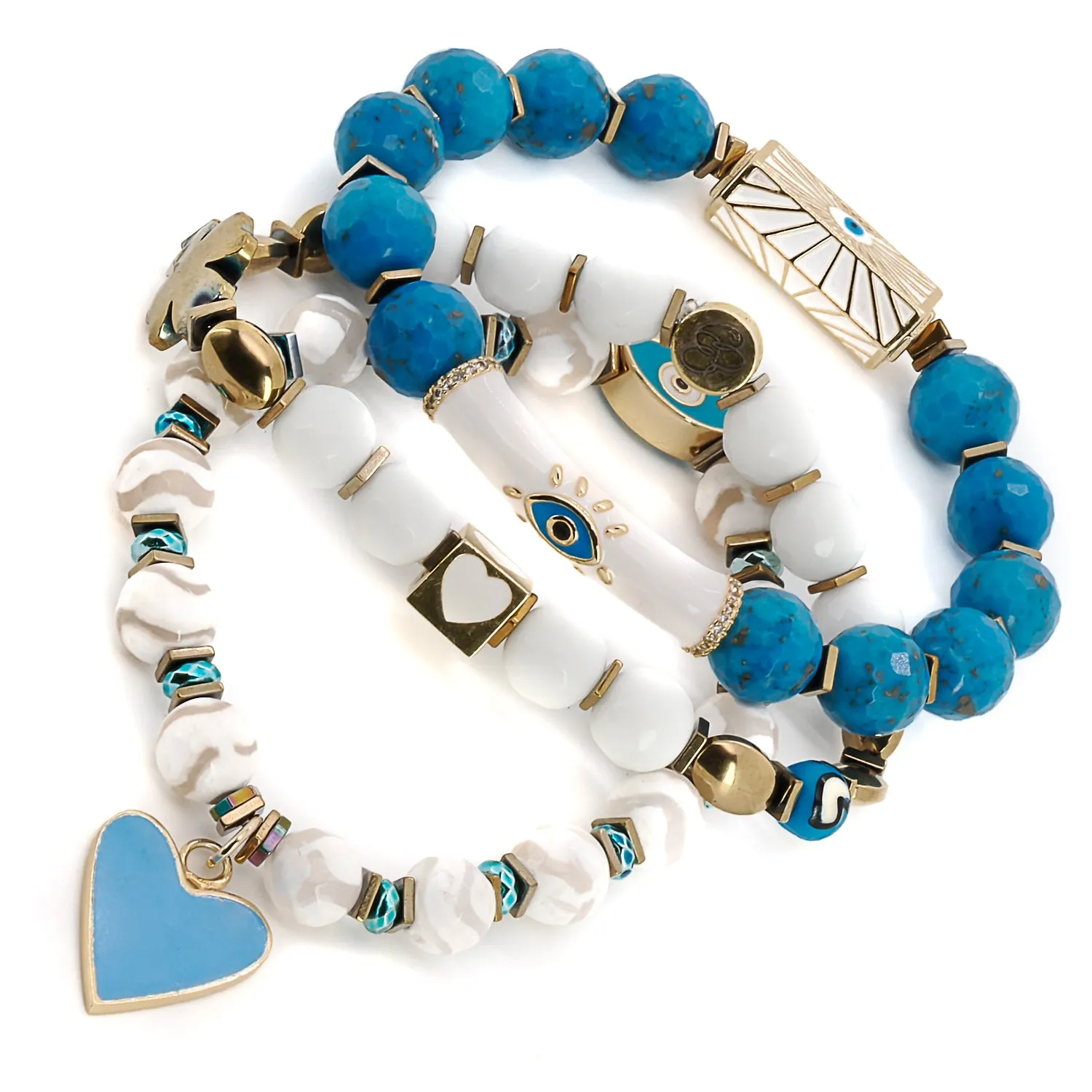 Power Of Love Trio Bracelet Set