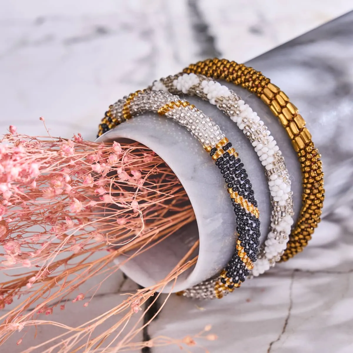 Princess of Florence | Himalayan Glass Bead Bracelet