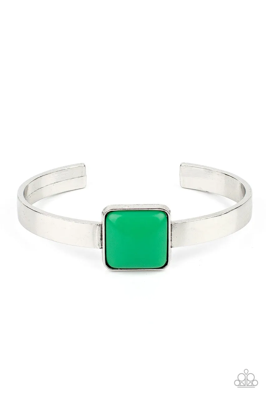 Prismatically Poppin Green Paparazzi Bracelet