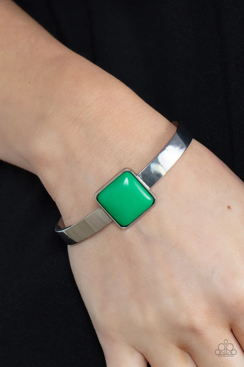 Prismatically Poppin Green Paparazzi Bracelet