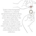 Qudo Tondo Deluxe 13mm Silver Topper - Smoked Topaz