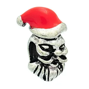 "Christmas Santa Claus " Charm Bead Spacer Compatible for Most European Snake Chain Bracelet
