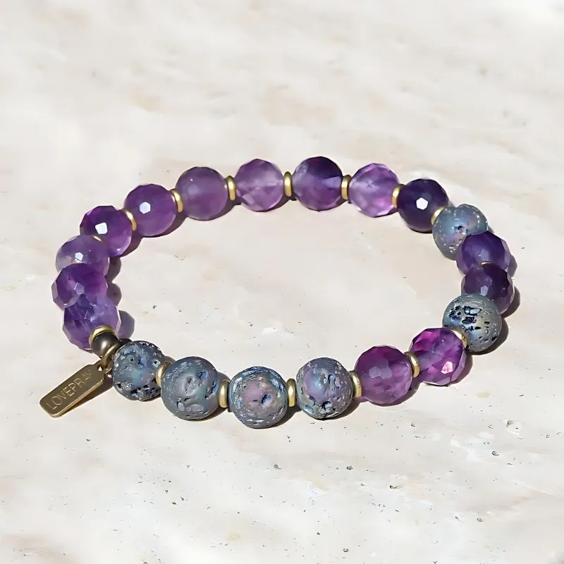 "Emotional Healing" Amethyst Essential Oil Diffuser Bracelet