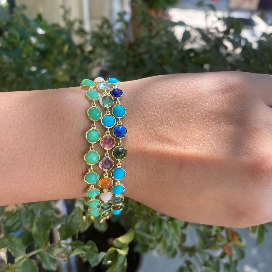 RAINBOW MIXED GEMSTONE BRACELET