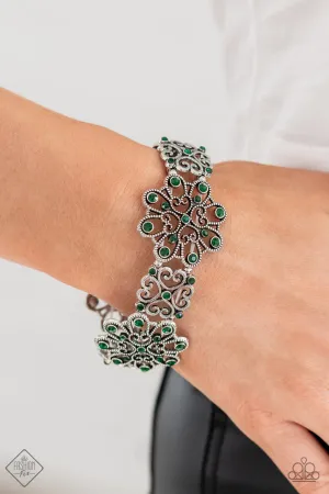 Regal Recognition Green Paparazzi Bracelet
