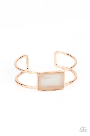 Rehearsal Refinement Rose Gold Paparazzi Bracelet