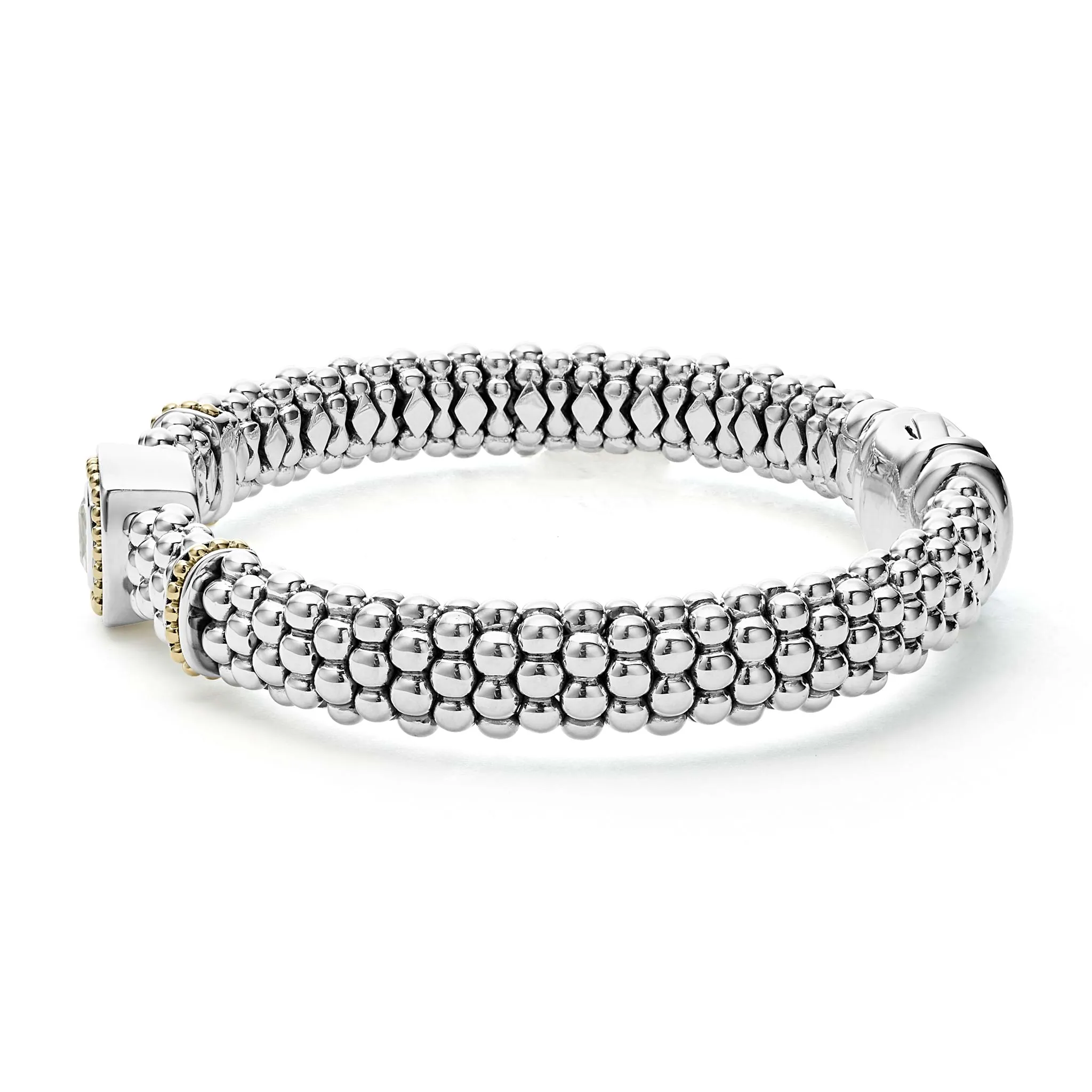 Rittenhouse White Topaz Caviar Bracelet | 9mm