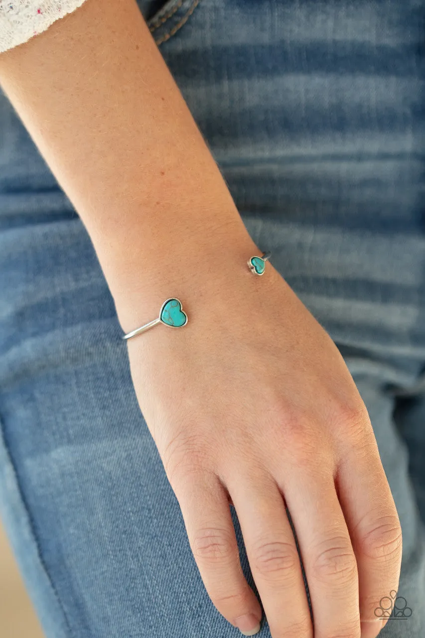 Romantically Rustic Blue Paparazzi Bracelet