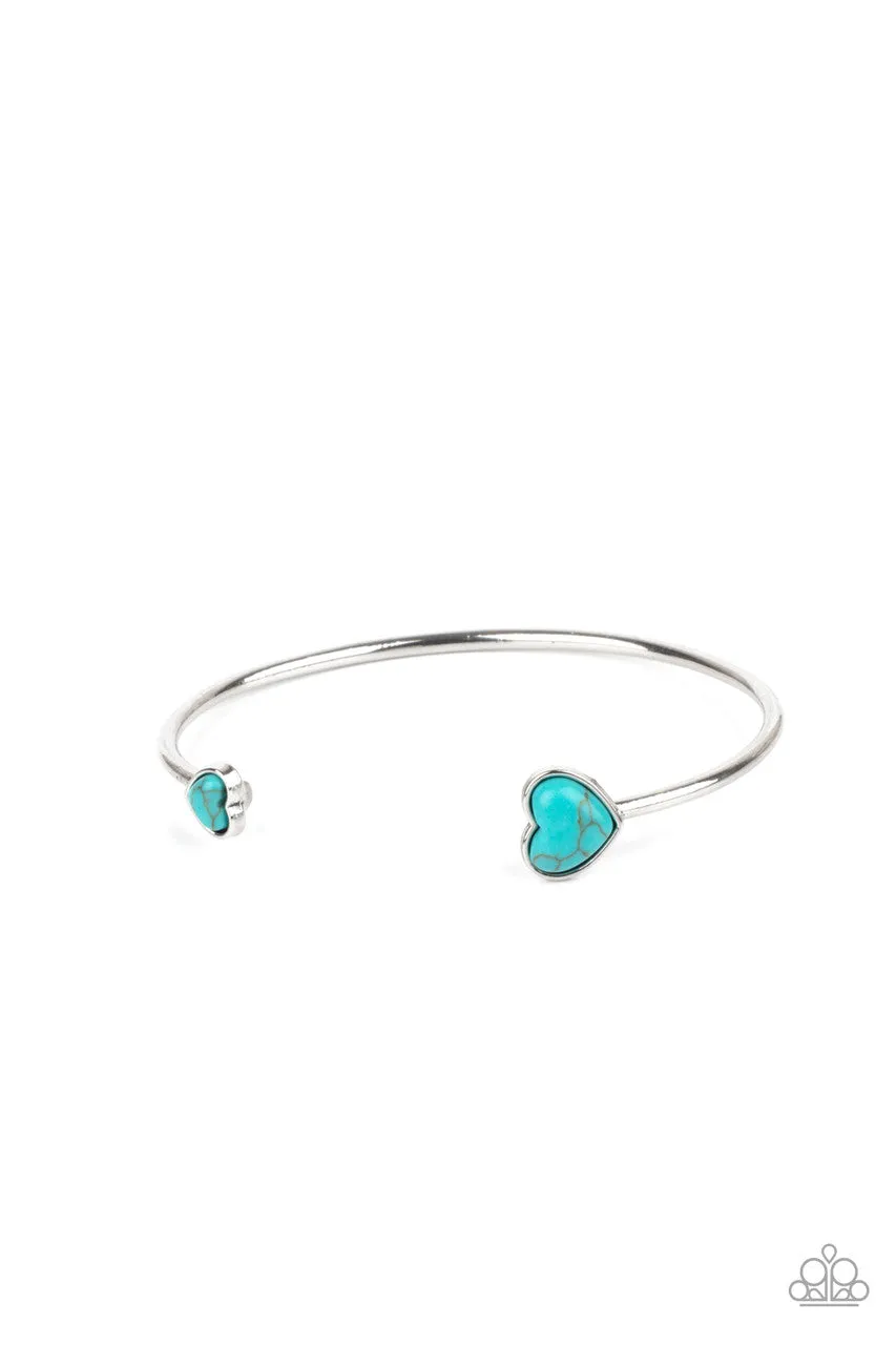 Romantically Rustic Blue Paparazzi Bracelet