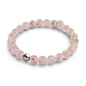 Rosewater | .925 Sterling Silver | Firefly Glass Bracelet