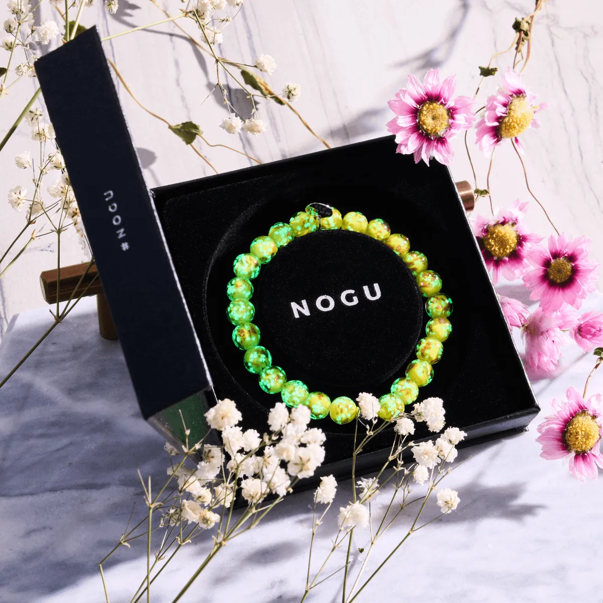 Saffron | .925 Sterling Silver | Firefly Glass Bracelet