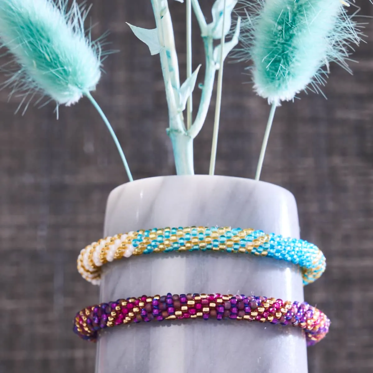 Santa Monica | Himalayan Glass Bead Bracelet