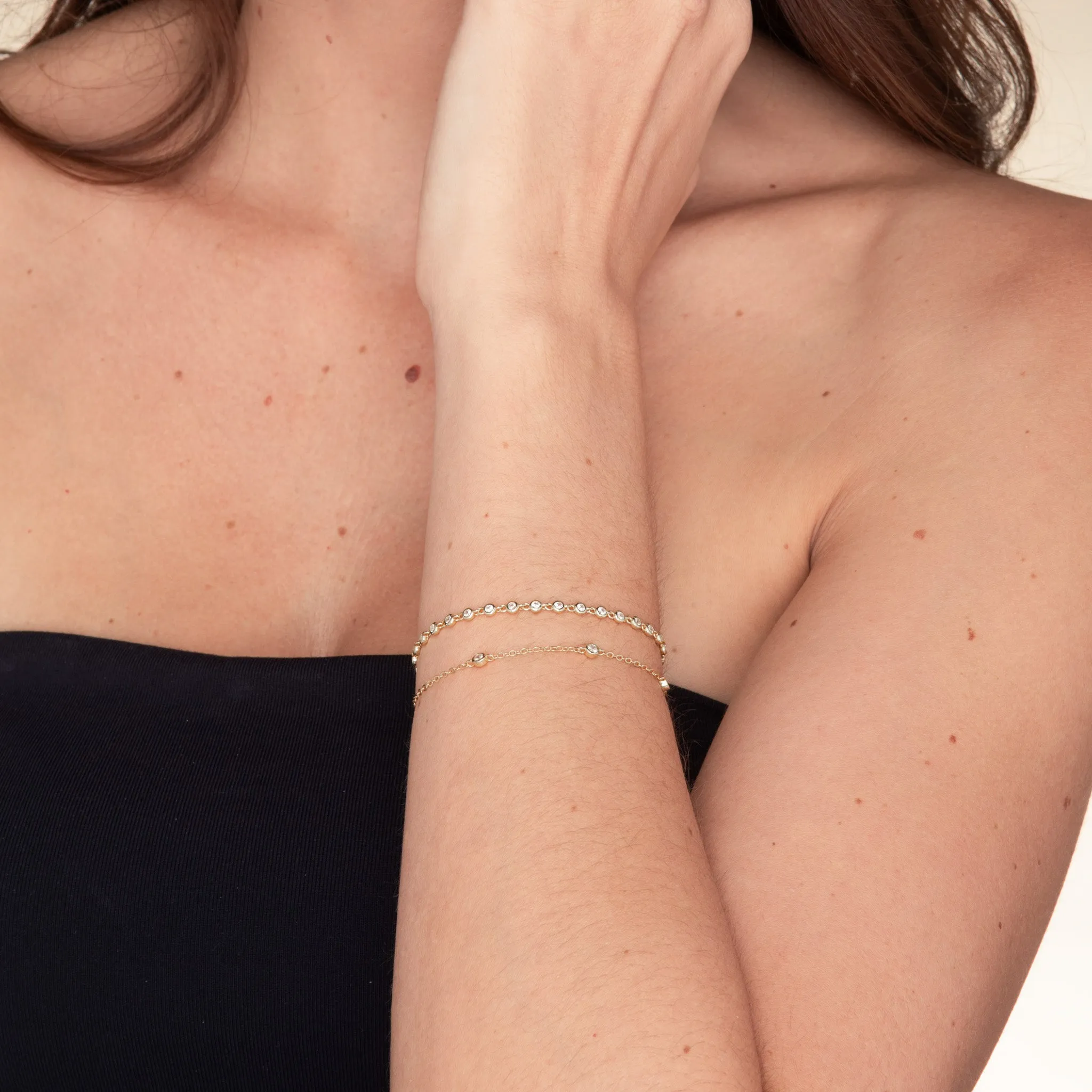 Sapphire Station Chain Bracelet