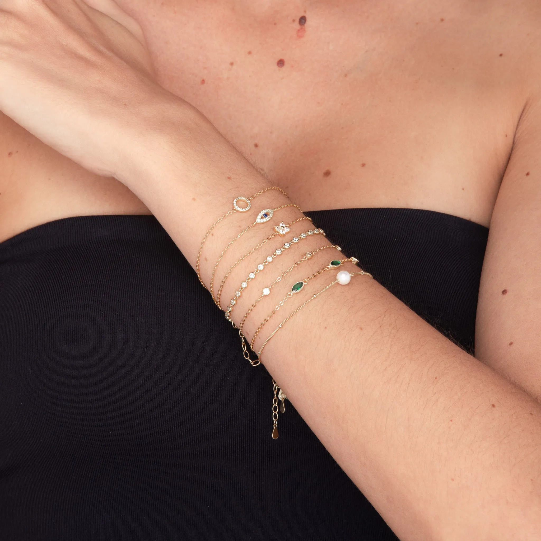 Sapphire Station Chain Bracelet