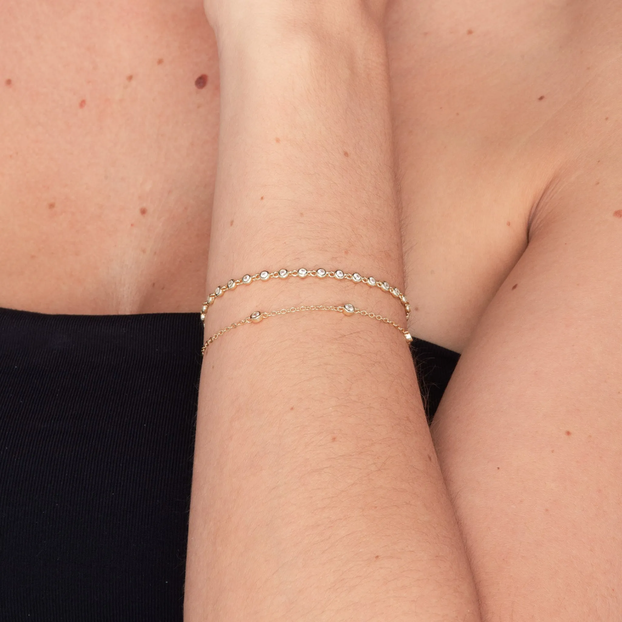 Sapphire Station Chain Bracelet