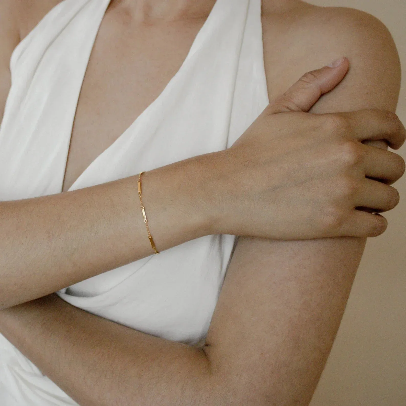 Satellite Dainty Bar Bracelet