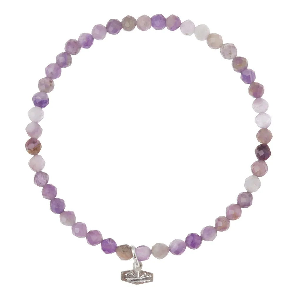 Scout Curated Wears Mini Faceted Stone Stacking Bracelet - Amethyst