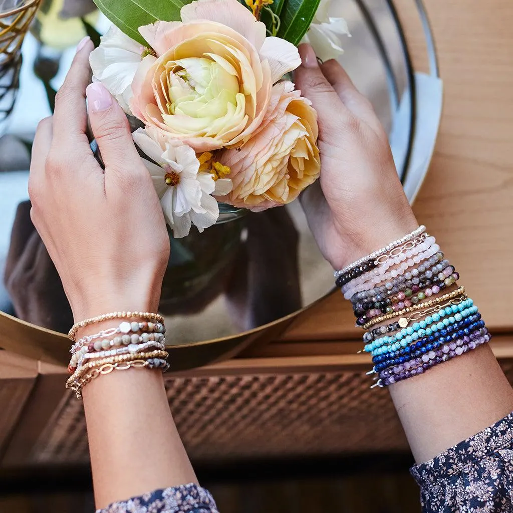 Scout Curated Wears Mini Faceted Stone Stacking Bracelet - Amethyst