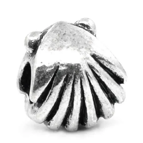 Sea Shell Slide on Charm European Bead Compatible for Most European Snake Chain Bracelet