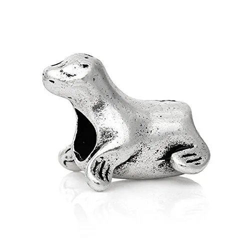 Seal Animal Bead Compatible for Most European Snake Chain Bracelet