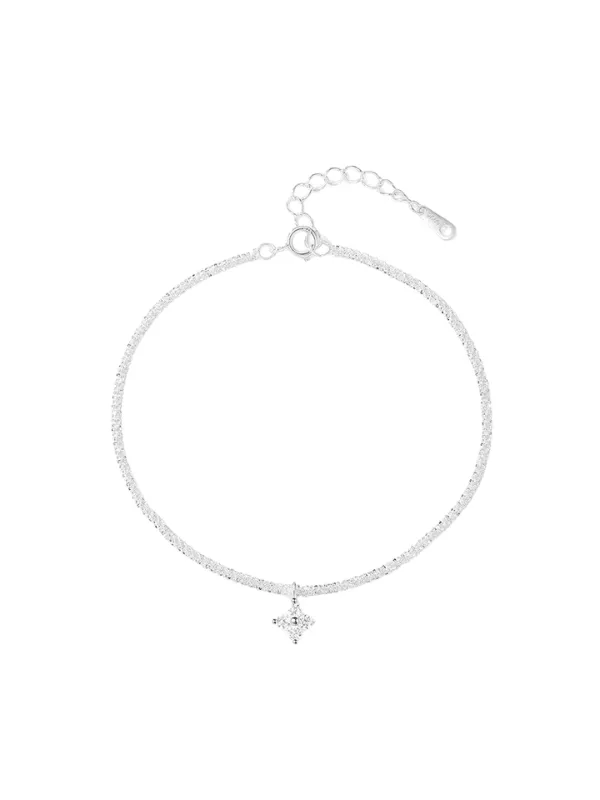 Shooting Star Sterling Silver Rhinestone Women's Bracelet