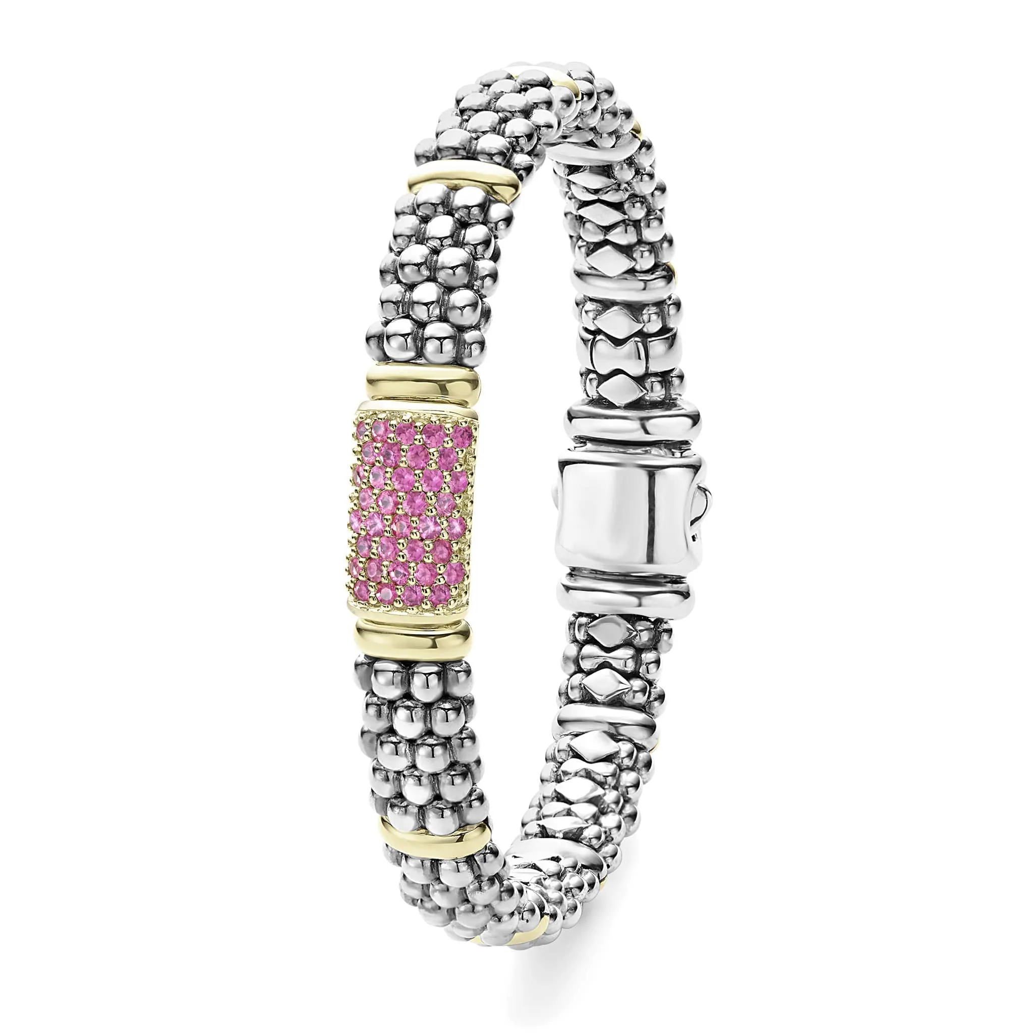 Signature Caviar Pink Sapphire Caviar Bracelet | 9mm