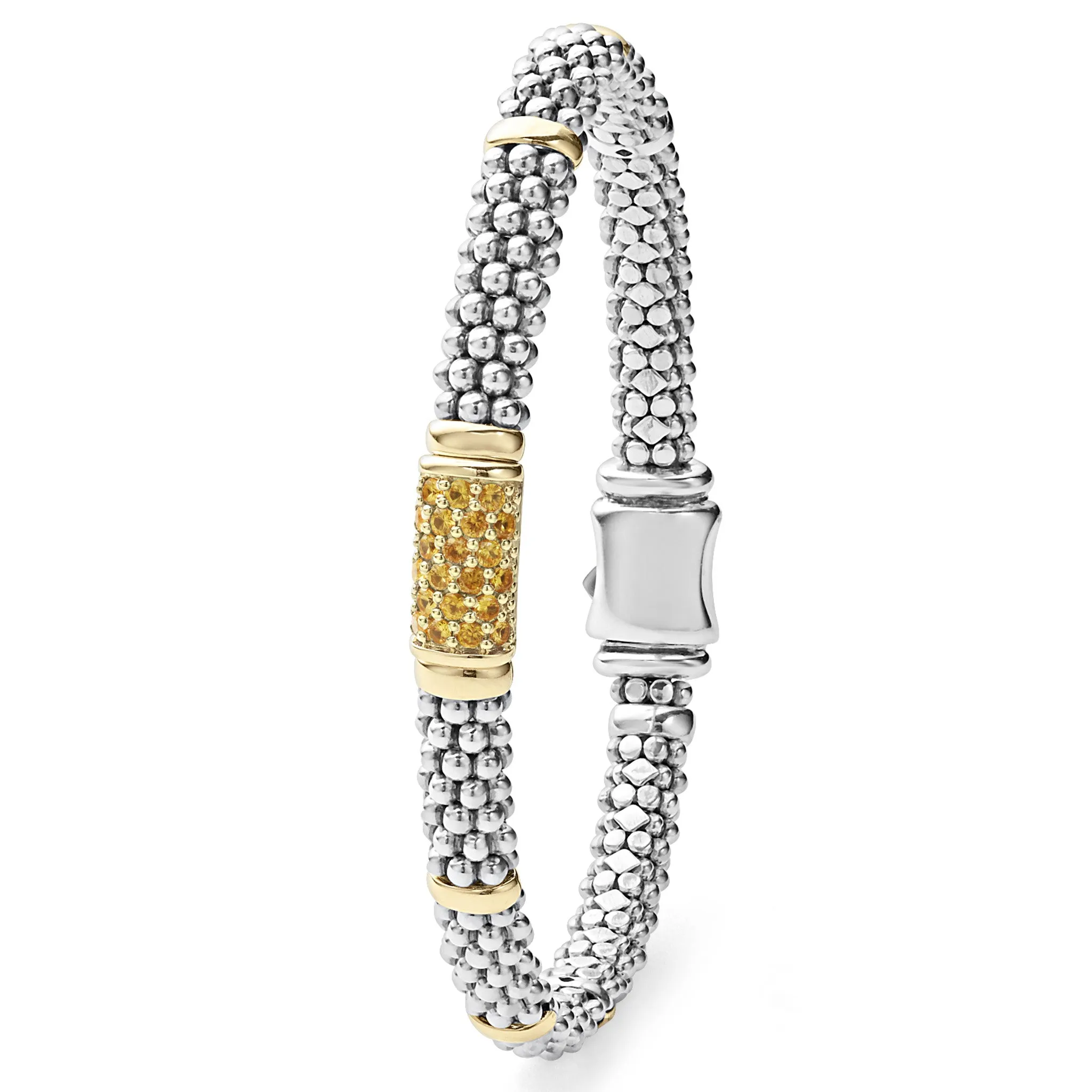 Signature Caviar Yellow Sapphire Caviar Bracelet | 6mm