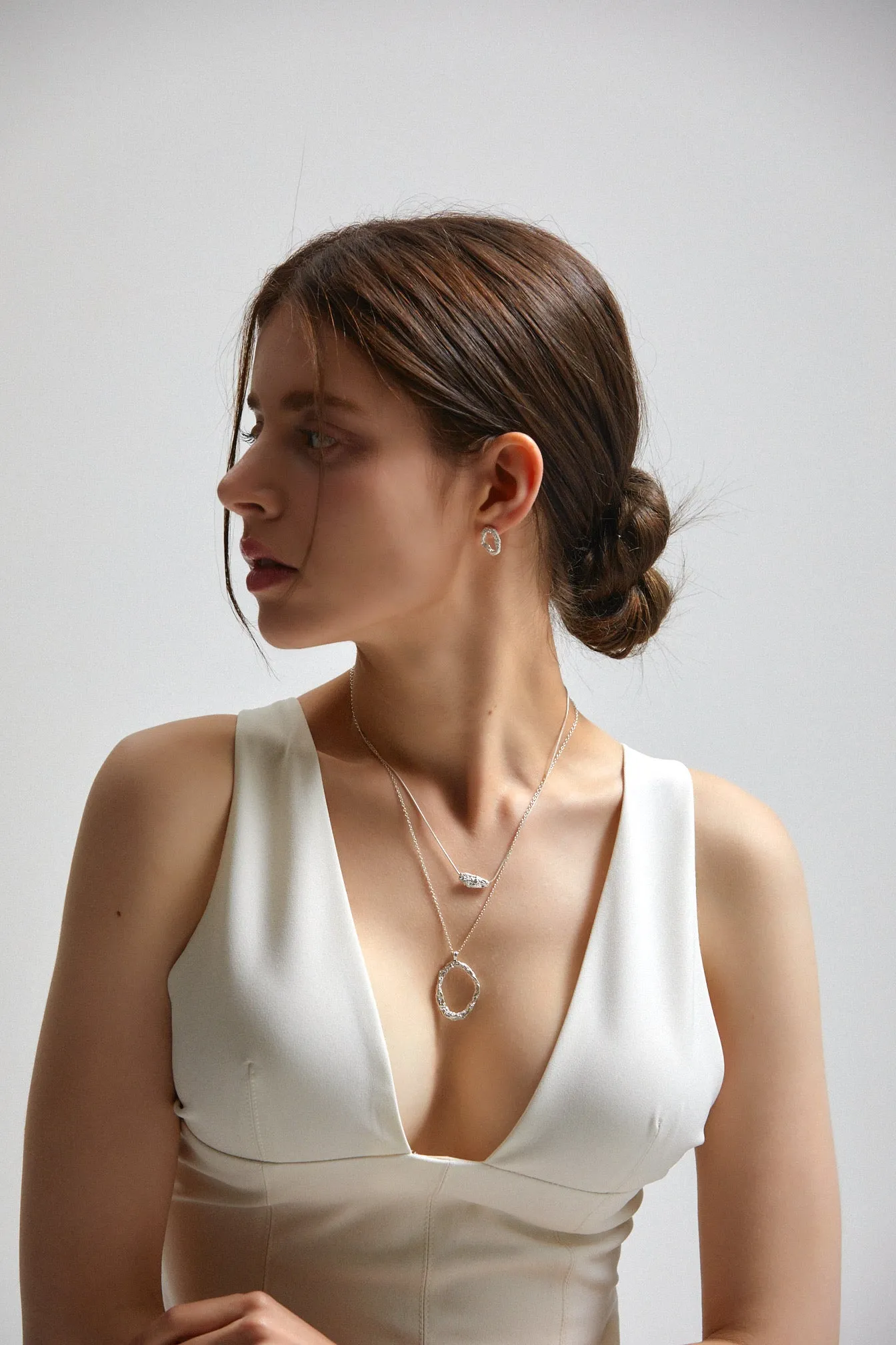 [Silver 925] Ellie's Atlas Textured Chunky Earrings