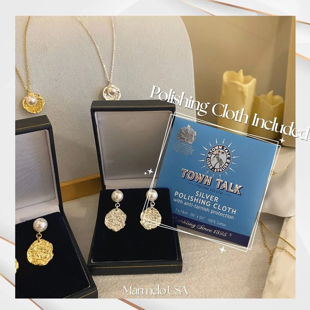 [Silver 925] Ellie's Atlas Textured Chunky Earrings