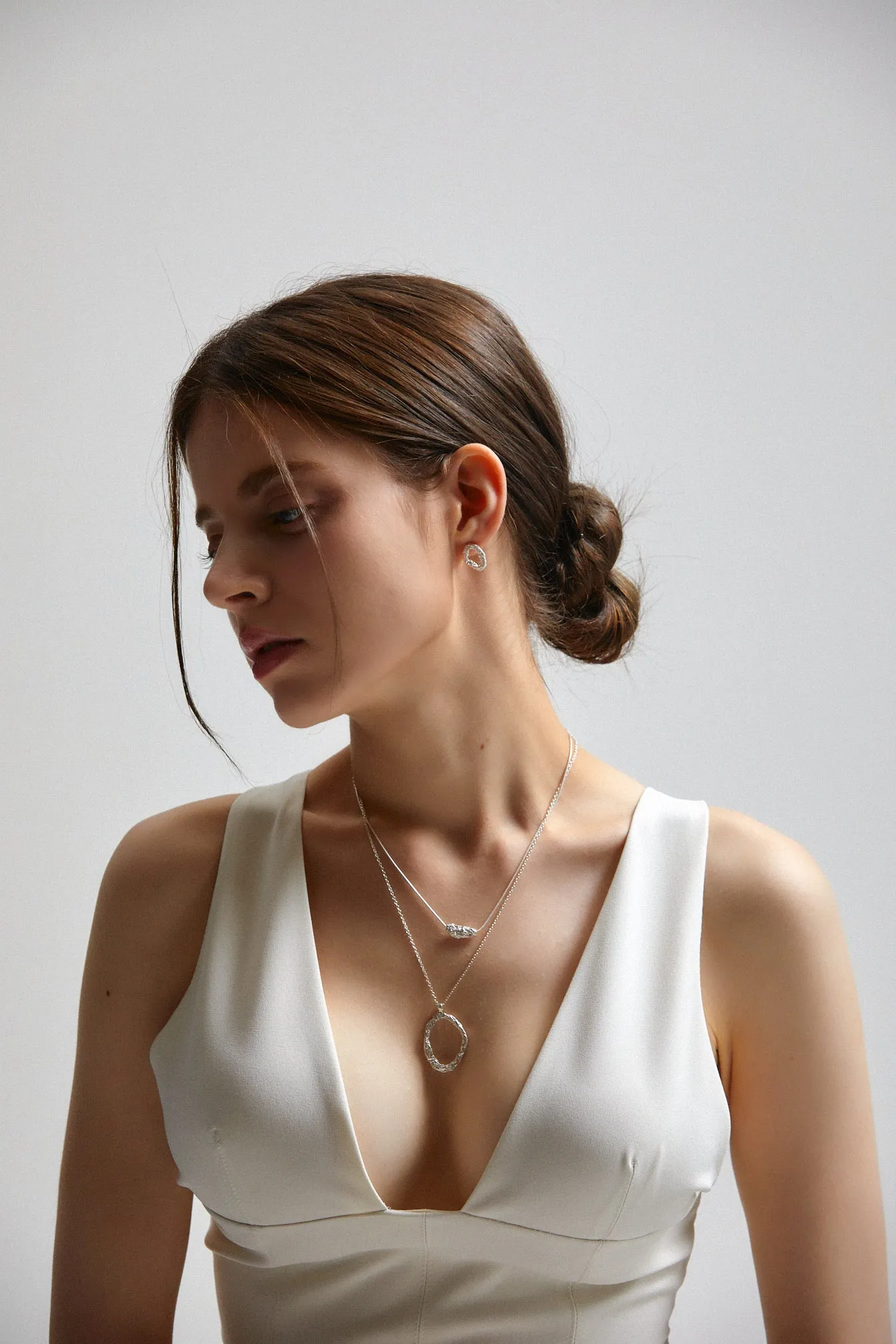 [Silver 925] Ellie's Atlas Textured Chunky Earrings