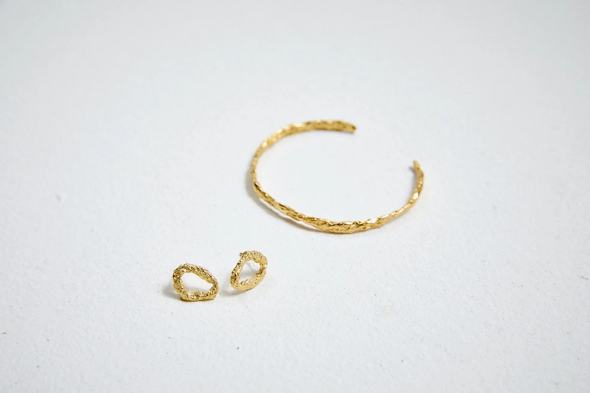 [Silver 925] Ellie's Atlas Textured Chunky Earrings
