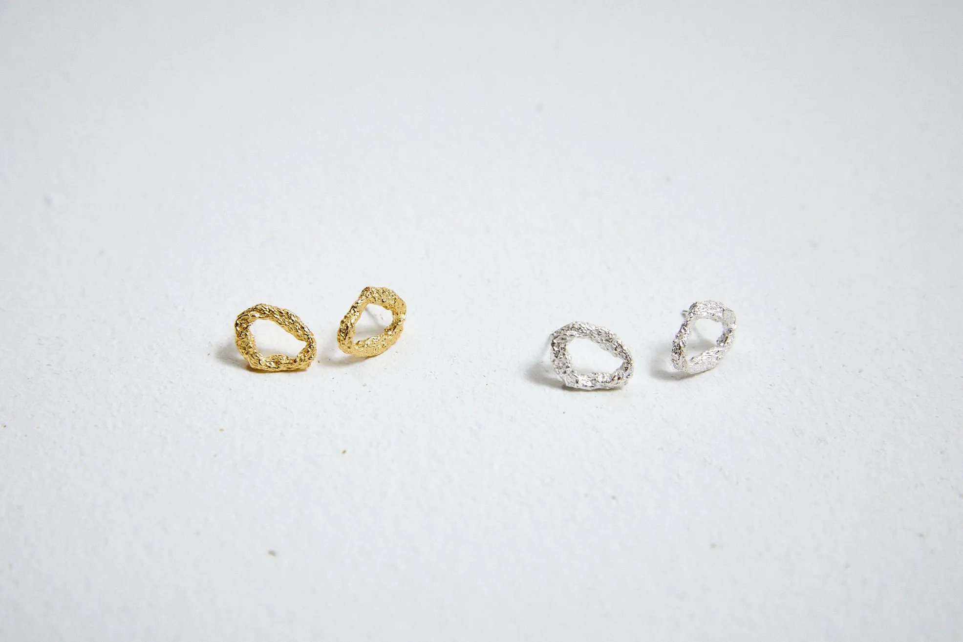 [Silver 925] Ellie's Atlas Textured Chunky Earrings