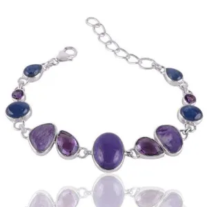 Silver Amethyst Bracelet