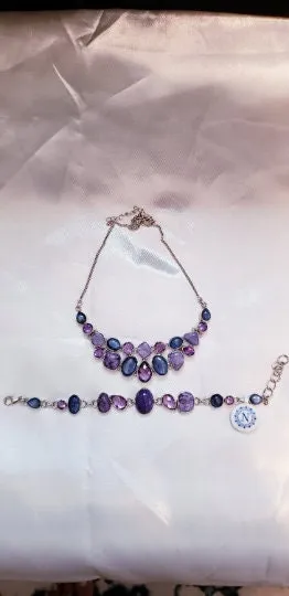 Silver Amethyst Bracelet