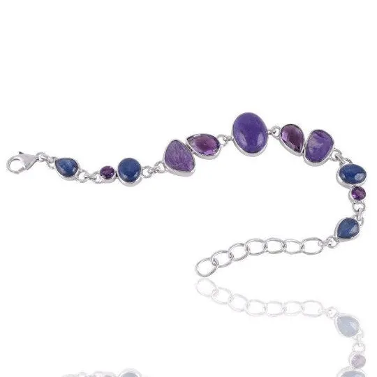 Silver Amethyst Bracelet