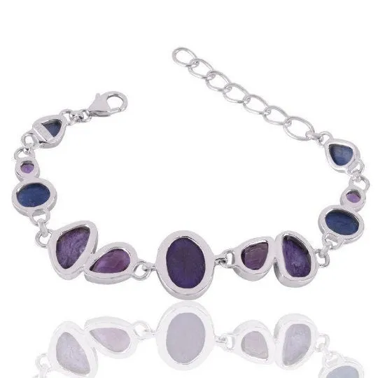 Silver Amethyst Bracelet
