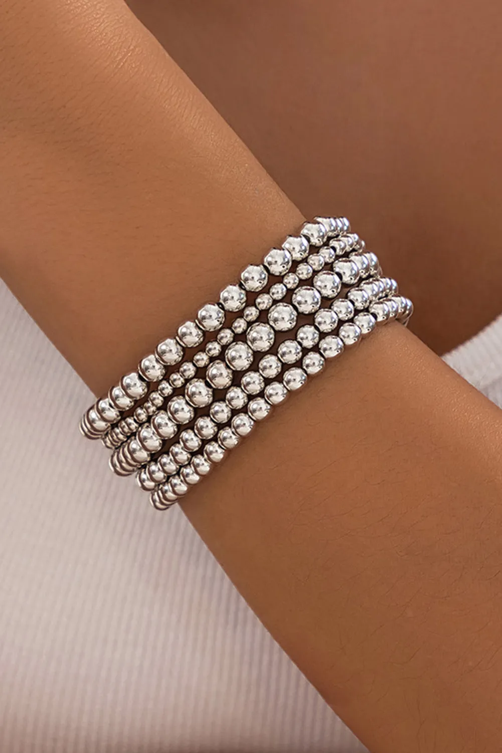Silver Bracelets Set