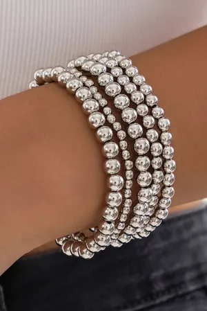 Silver Bracelets Set