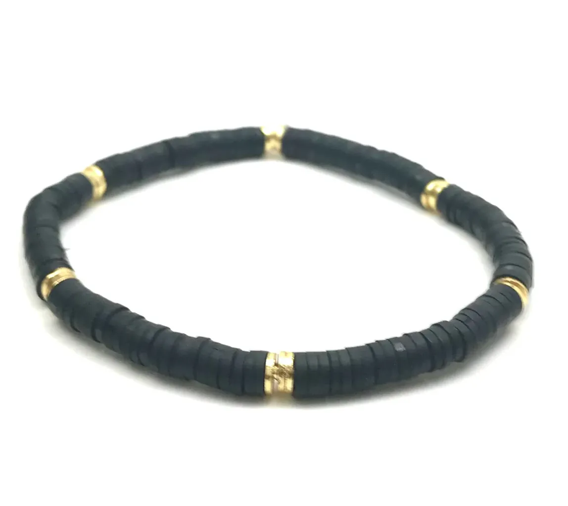 Silver Girl Mini Heishi Bracelet