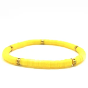 Silver Girl Mini Heishi Bracelet