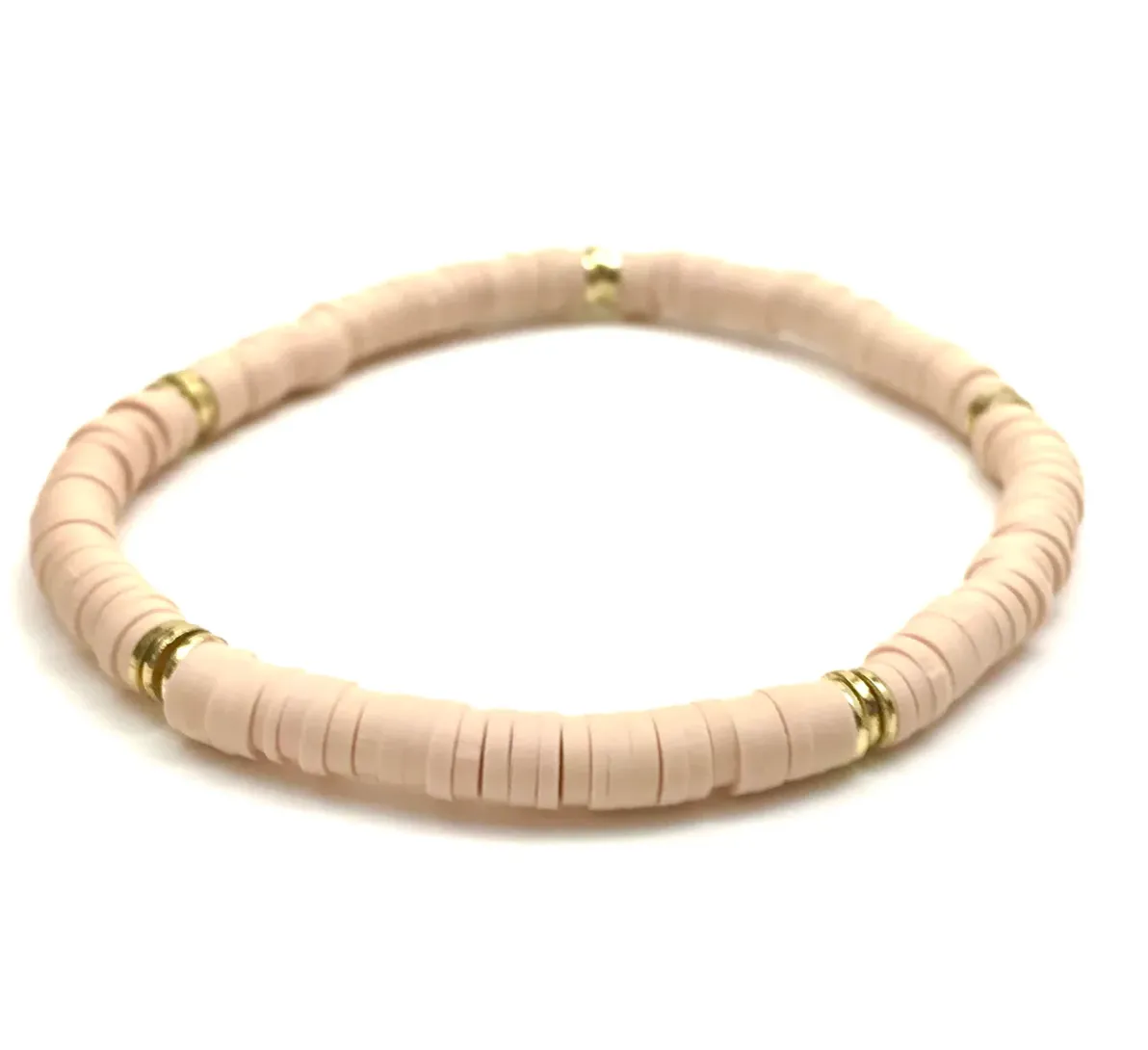 Silver Girl Mini Heishi Bracelet