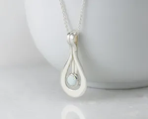 Silver Opal Pendant