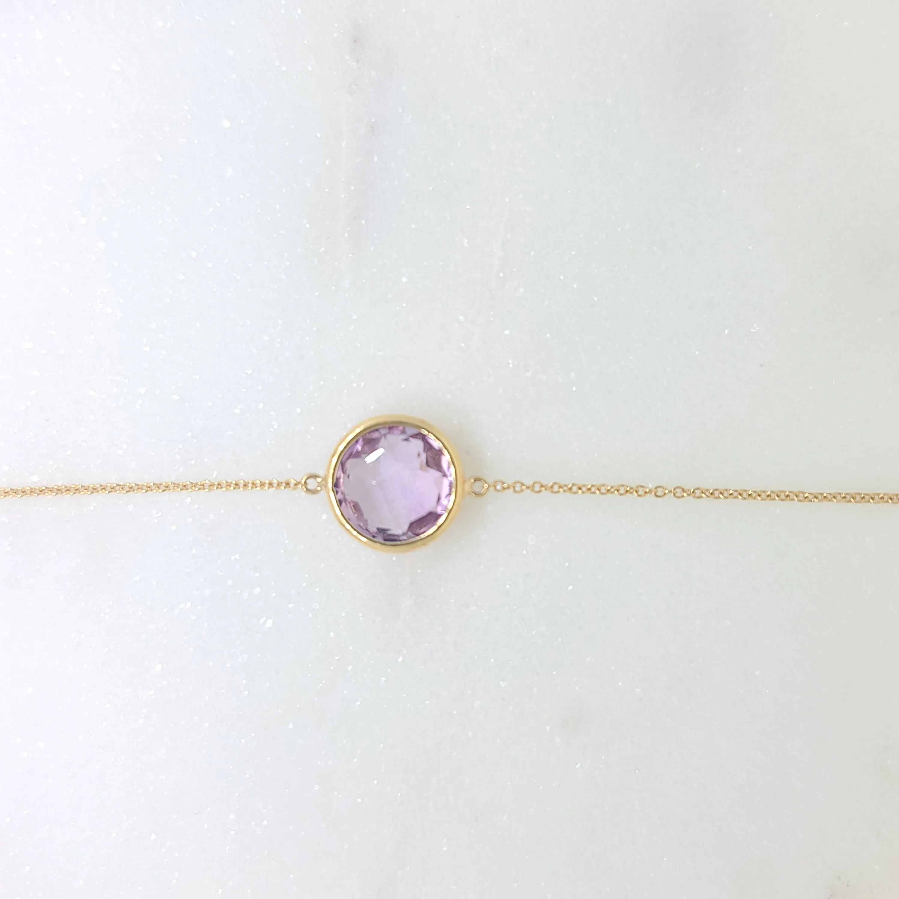Single Amethyst Bracelet