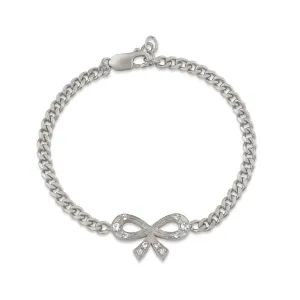 Single Bow with Curb Chain Bracelet