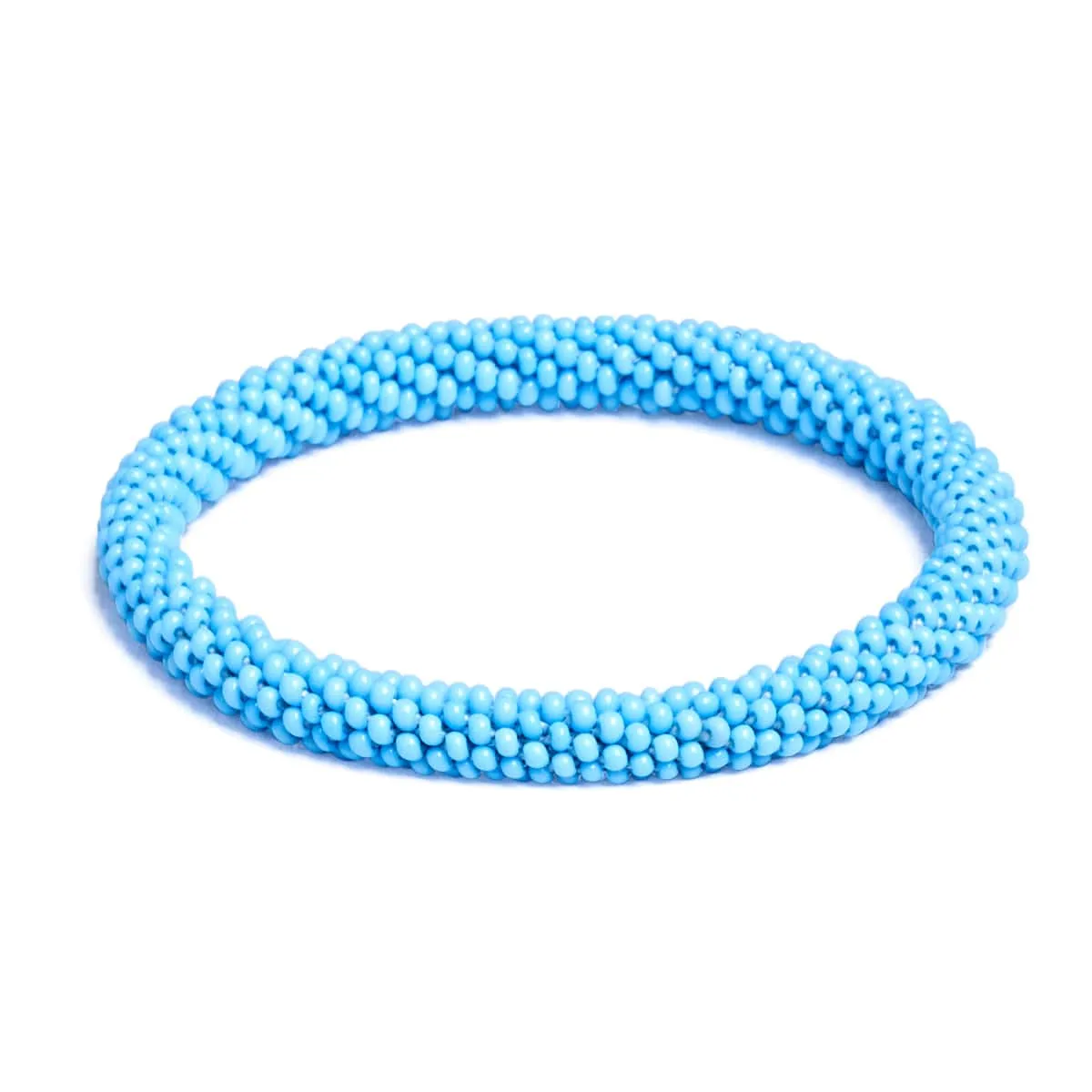 Sky Blue | Himalayan Glass Bead Bracelet