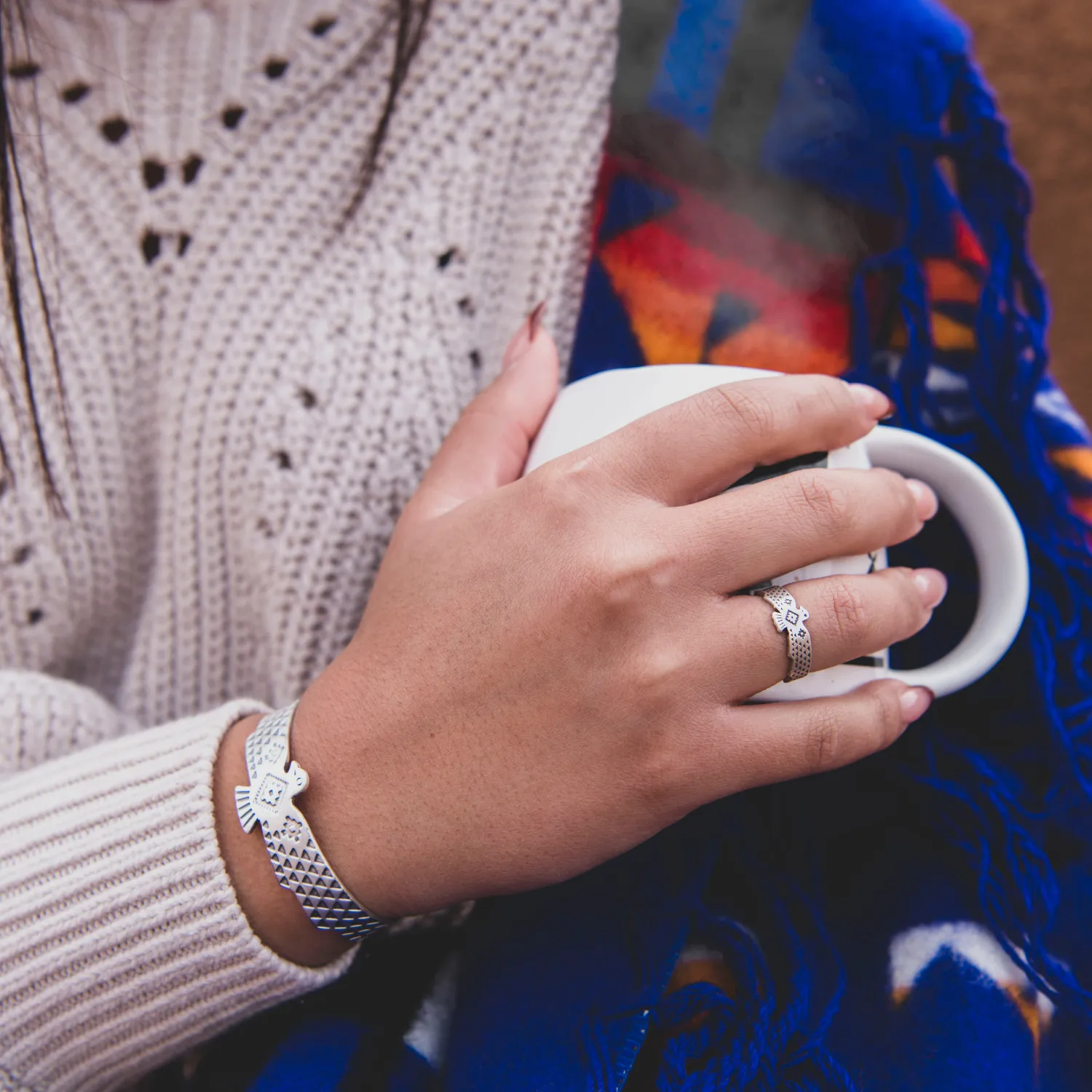 SkyWeaver: Thunderbird Rising Cuff Bracelet